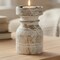 Decorative Wooden Centerpiece Candle Holder – Elegant Candle Stand for a Timeless Touch - 3.5 X 3.5 X 6"
